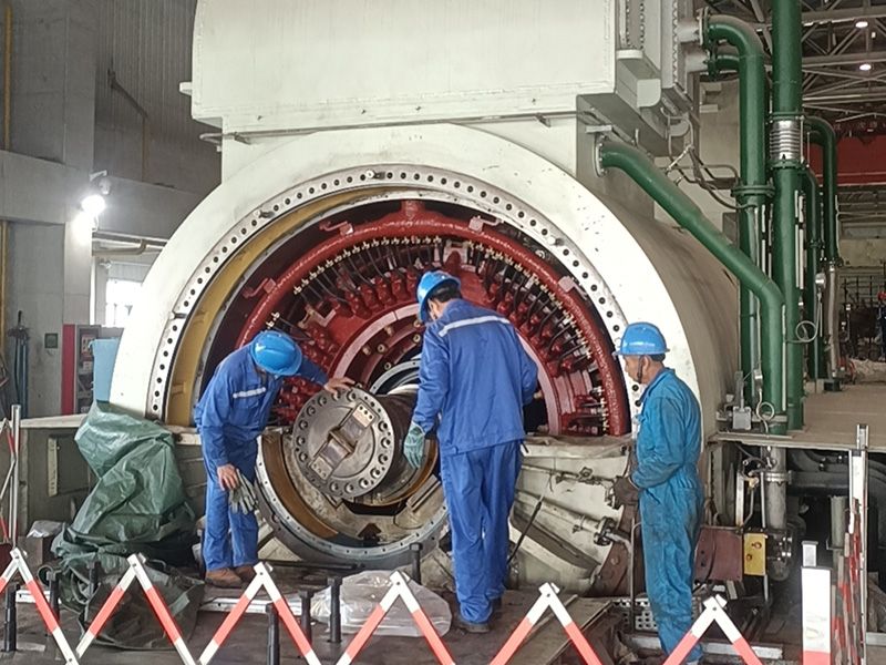 大唐安徽发电有限公司淮北发电分公司1号机汽轮机本体 A 级检修项目开工大吉
